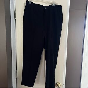 Women’s Nine West Black Slim Straight Elastic Waist Pants Size 16